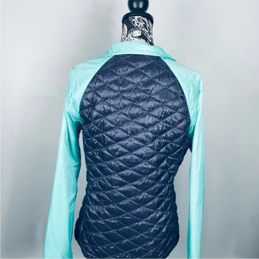 The North Face teal/navy blue primaloft waterproof jacket size small - Picture 8 of 12